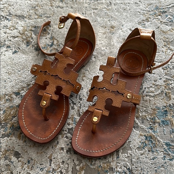 Tory Burch Shoes - Tory Burch Tan Leather Sandals